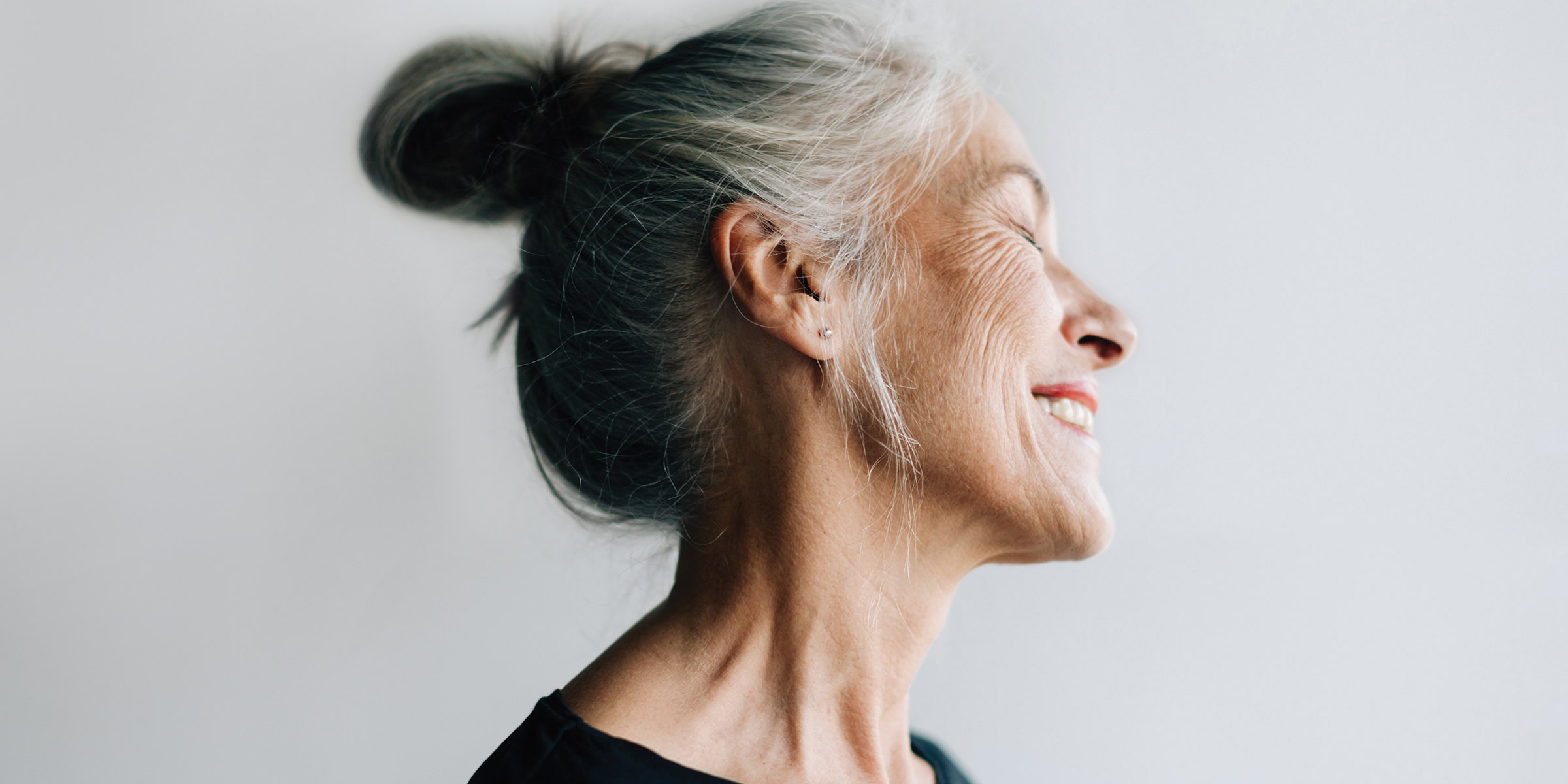 Loving senior couple